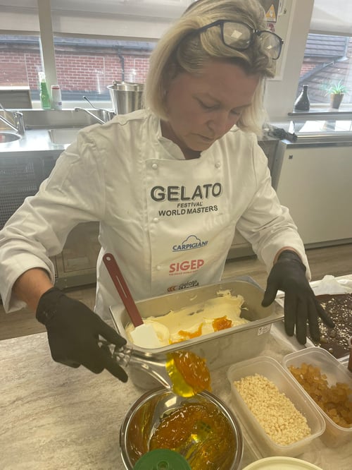 Samantha Cunliffe of Bene Gelateria in Frodsham Manchester