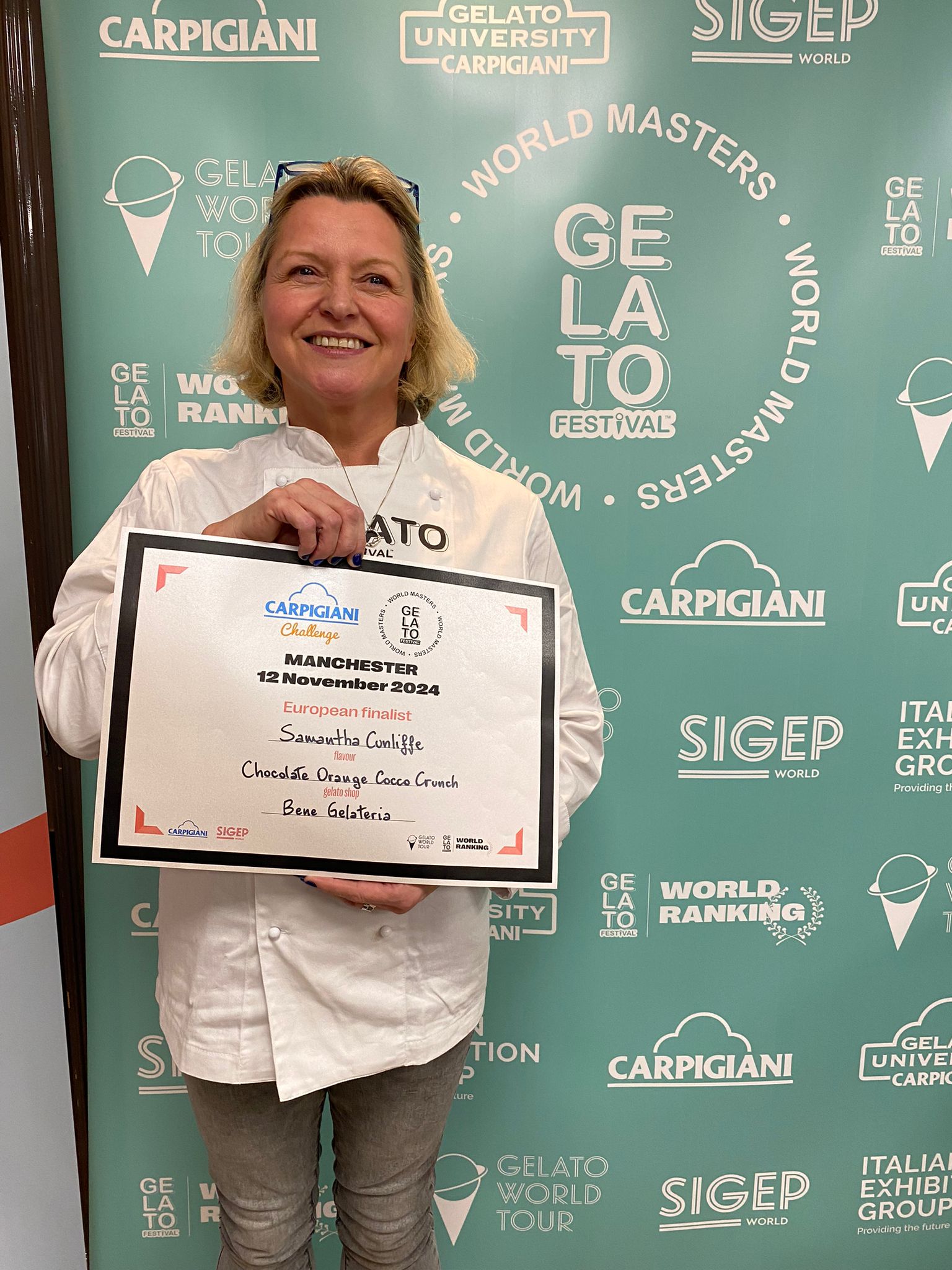 Gelato Challenge: in talks with UK finalist Samantha Cunliffe!